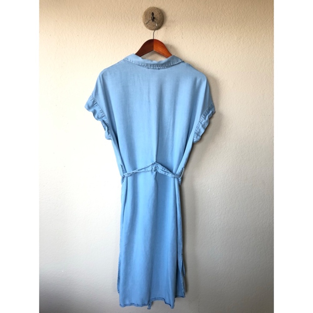 CHELSEA & THEODORE Rainbow Button Chambray Dress - Picture 8 of 10